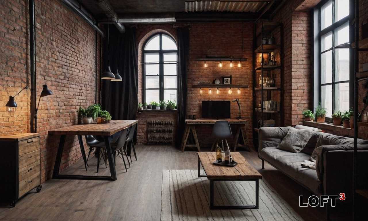 Как использовать искусственные растения в интерьере загородного дома в стиле лофт?