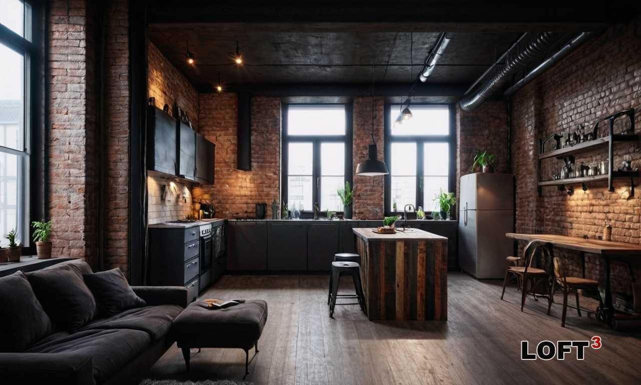 Как выбрать кухонную технику для загородного дома в стиле лофт?