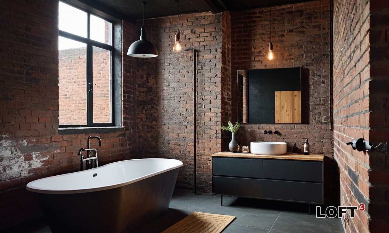 Как создать ванную Лофт с открытым стеллажом из металла?