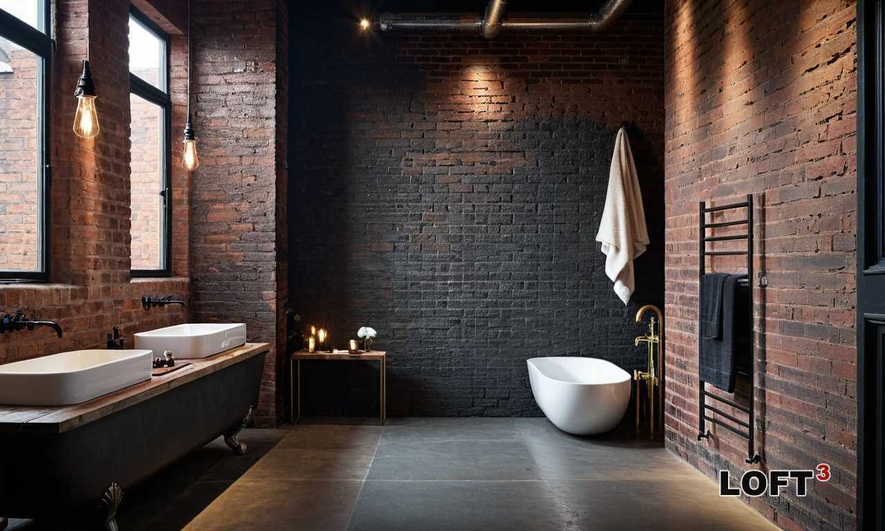 Матовая или глянцевая плитка для ванной в стиле Лофт - что лучше?