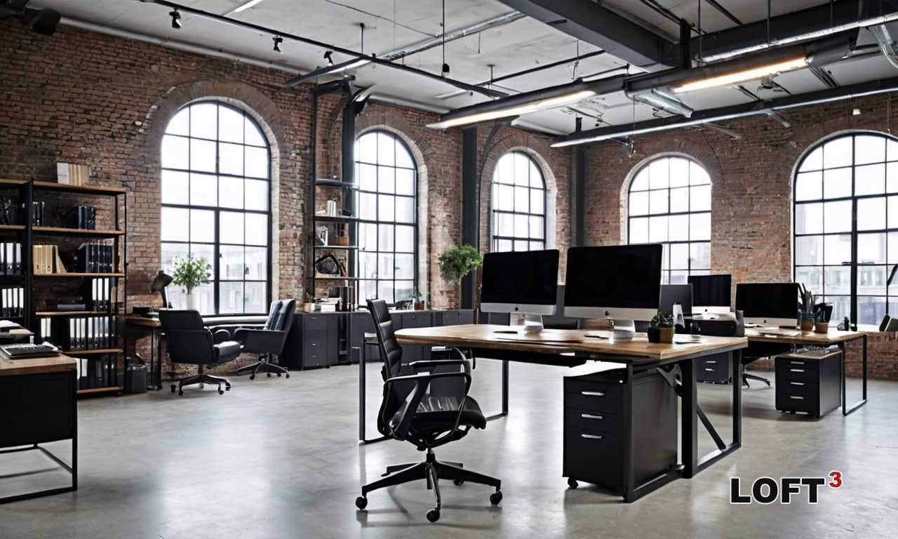 Как оформить интерьер Loft для магазина одежды с акцентом на индустриальный декор