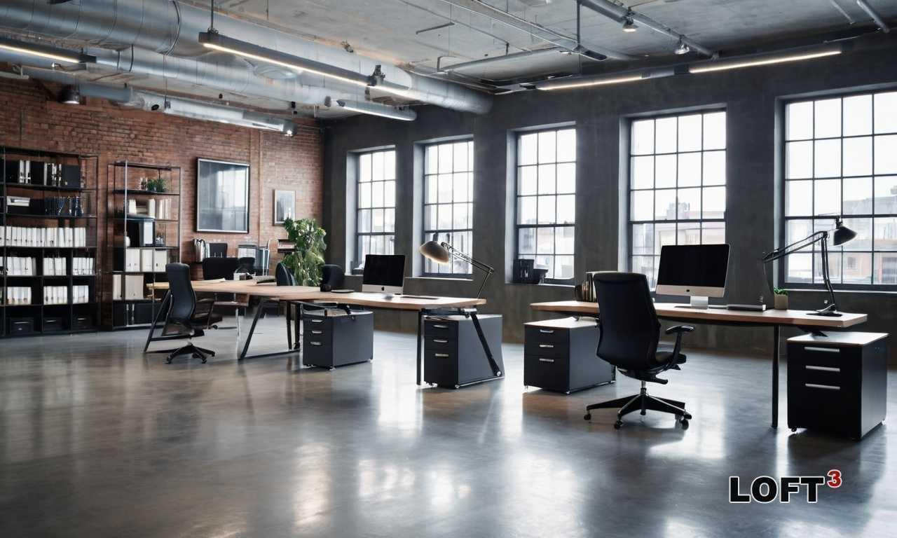 Как оформить магазин одежды Loft с открытыми полками и индустриальными элементами