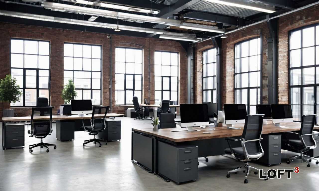 Как оформить интерьер Loft для салона красоты с использованием акцентов из бетона и стекла