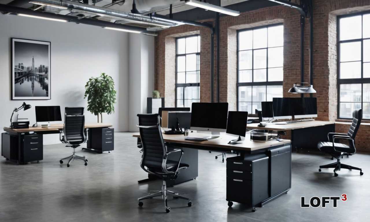 Как создать Loft пространство для автосалона с акцентом на открытые балки и бетон