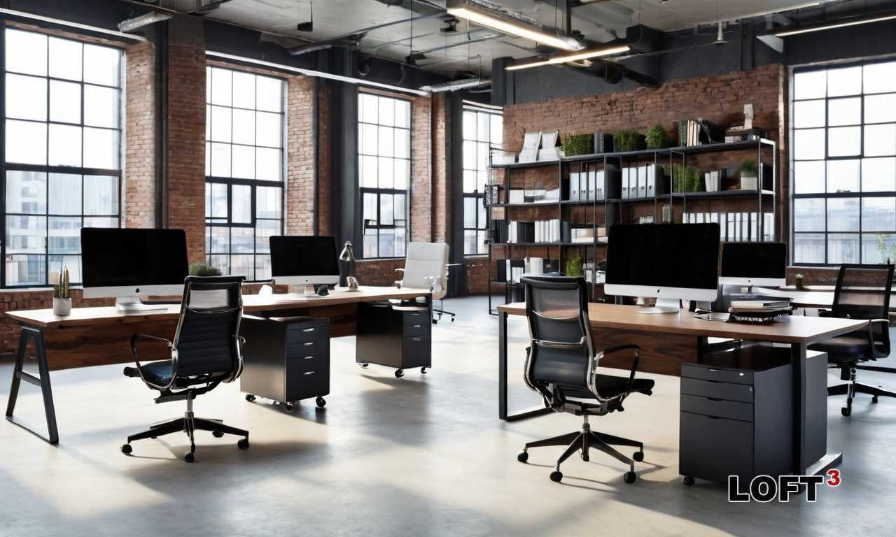 Какие перегородки подходят для зонирования в офисе в стиле Loft