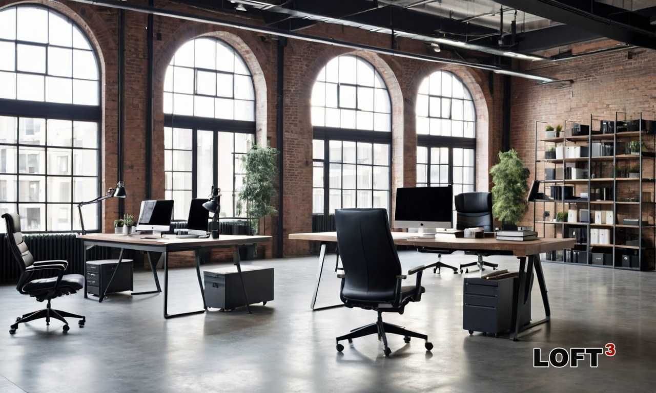 Как создать рабочую атмосферу Loft в офисе с акцентом на открытые планировки