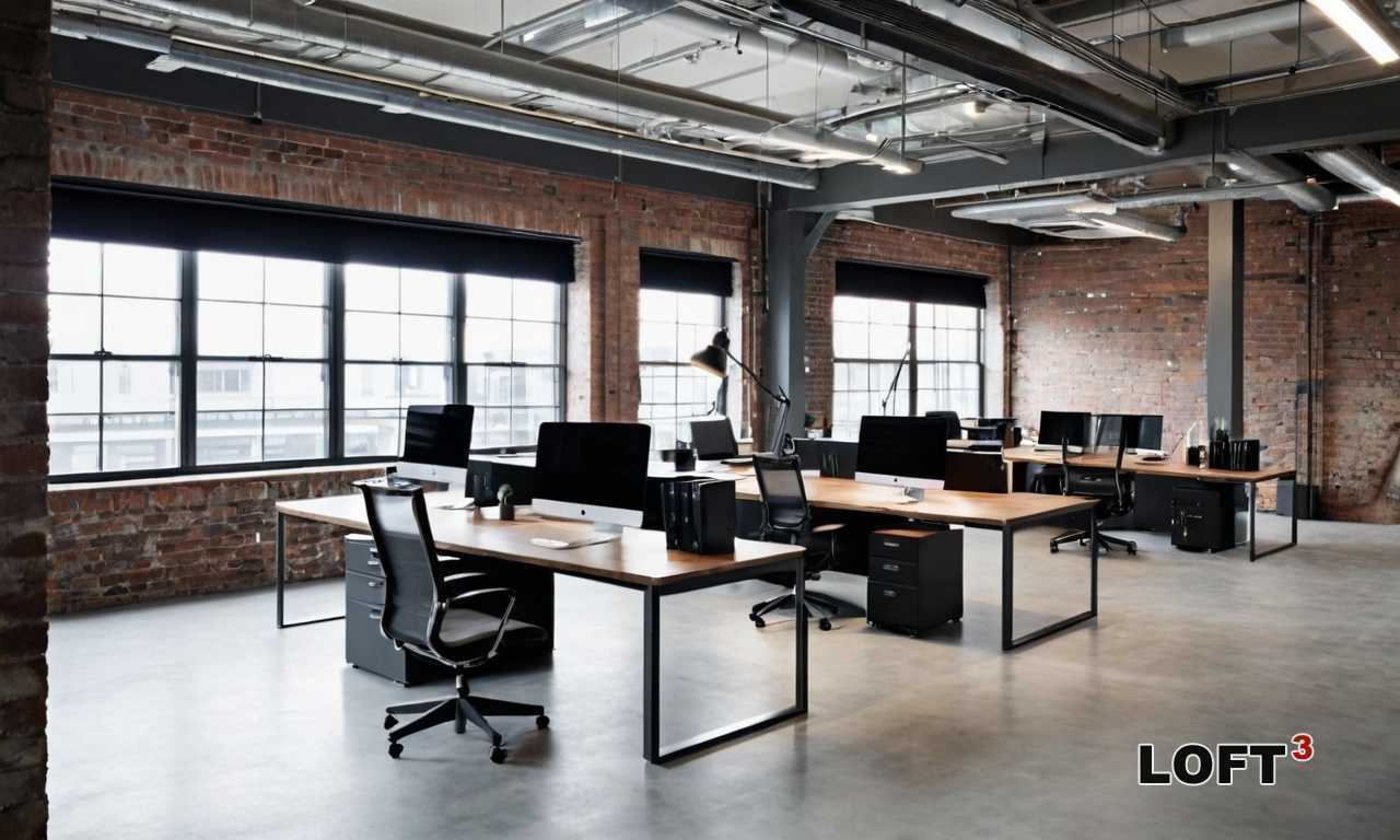 Оригинальные решения для оформления офисного пространства в стиле Loft