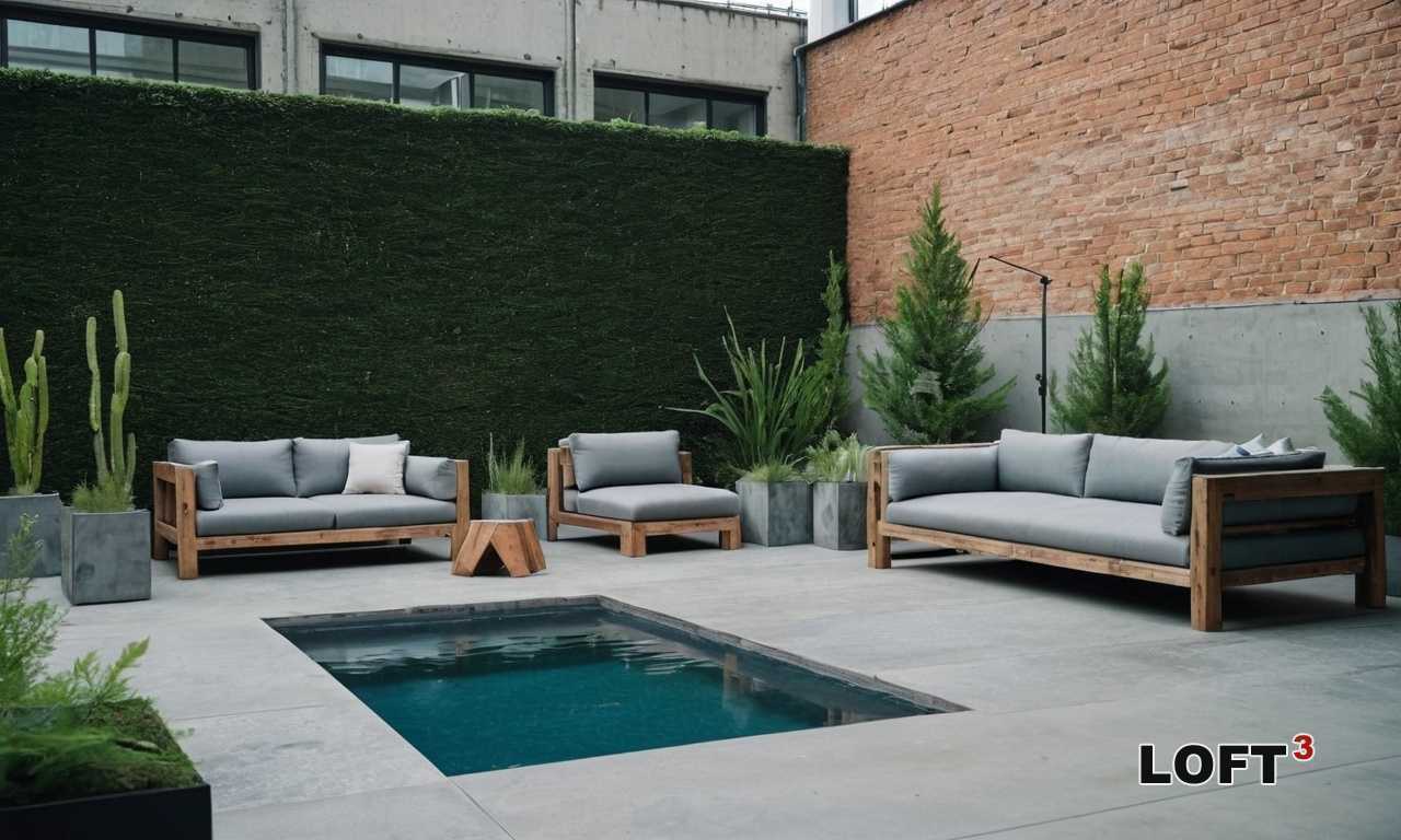 Как создать стильный сад с бетонными вазами для растений?