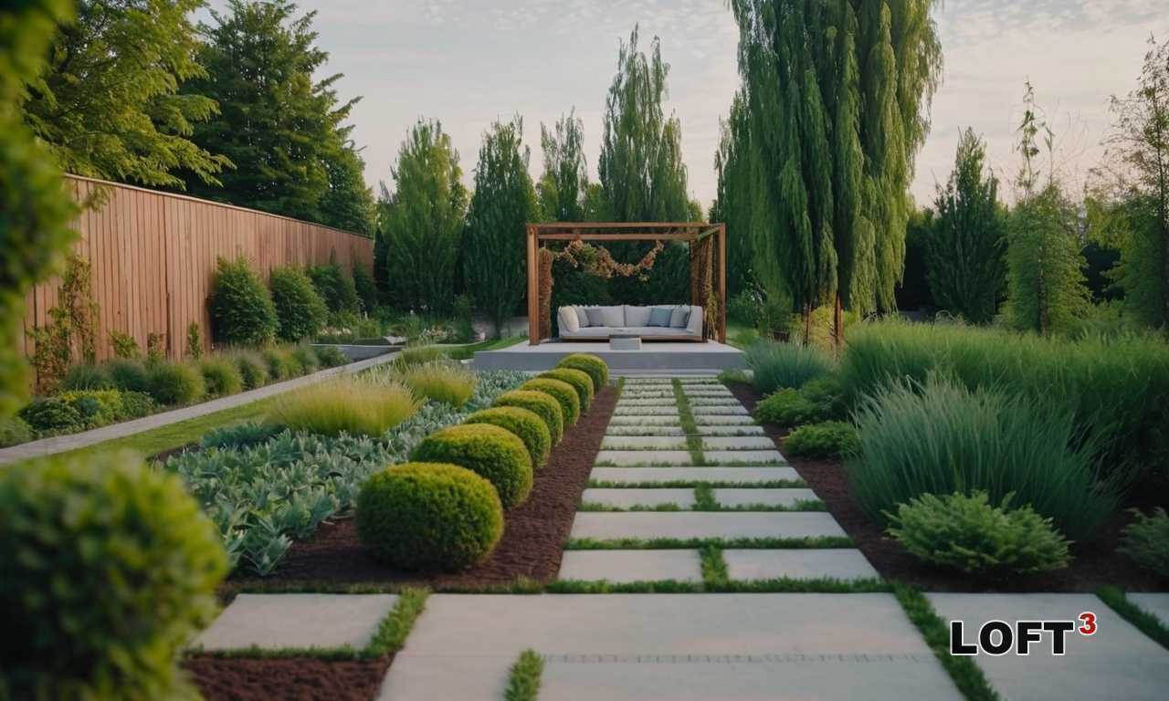 Как использовать бетонные и металлические элементы для создания оригинальных акцентов в саду Loft?