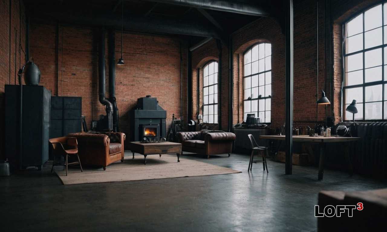 Использование больших зеркал в оформлении производственного лофта