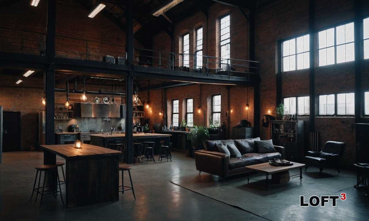 Как организовать пространство для модных встреч в индустриальном лофте