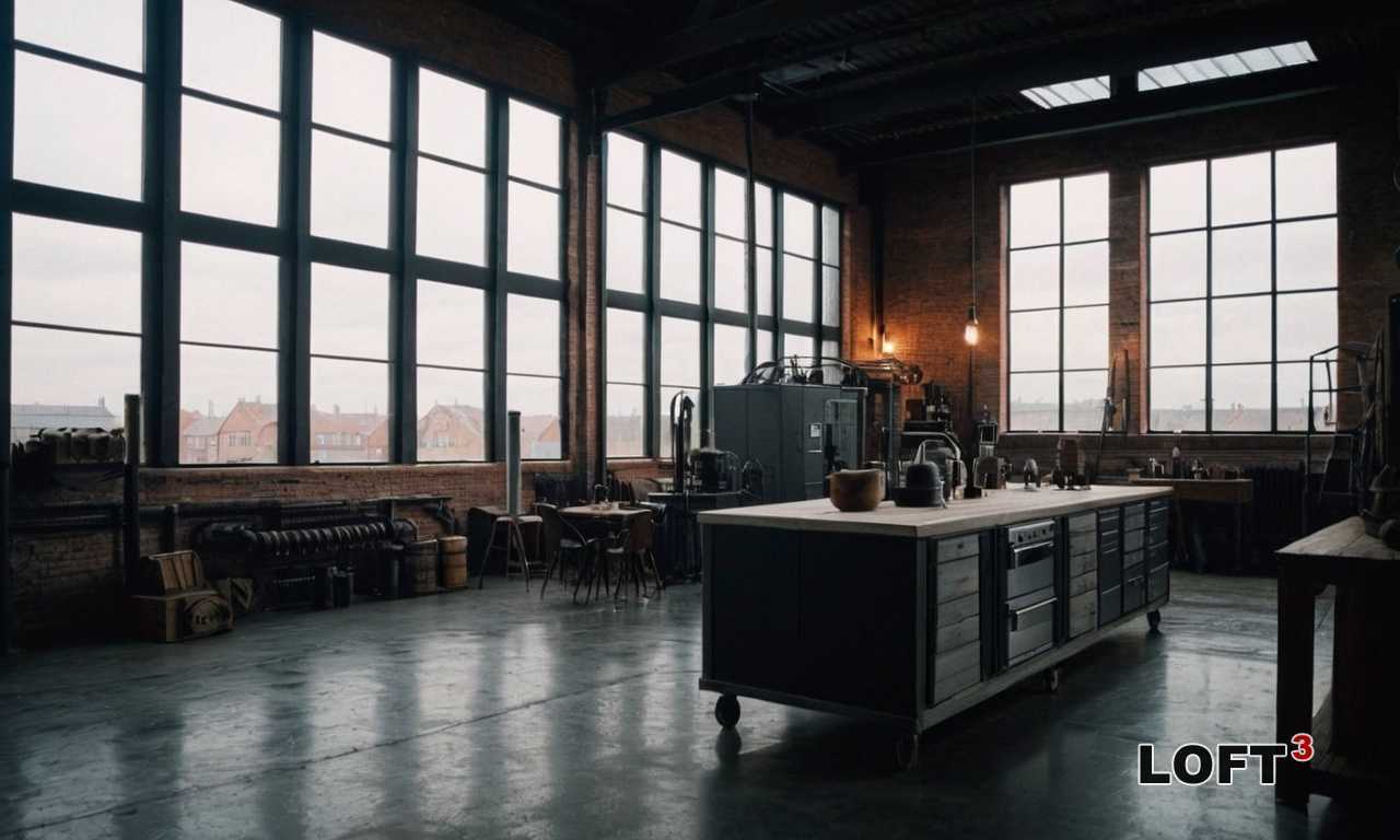 Как использовать бетонные стены как акцент в лофт-интерьере