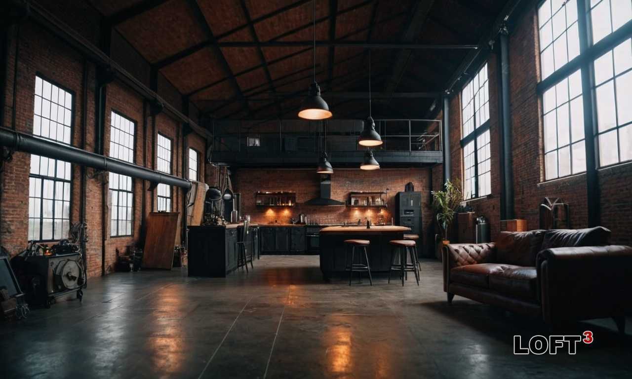 Как использовать металлические балки в дизайне интерьера лофта